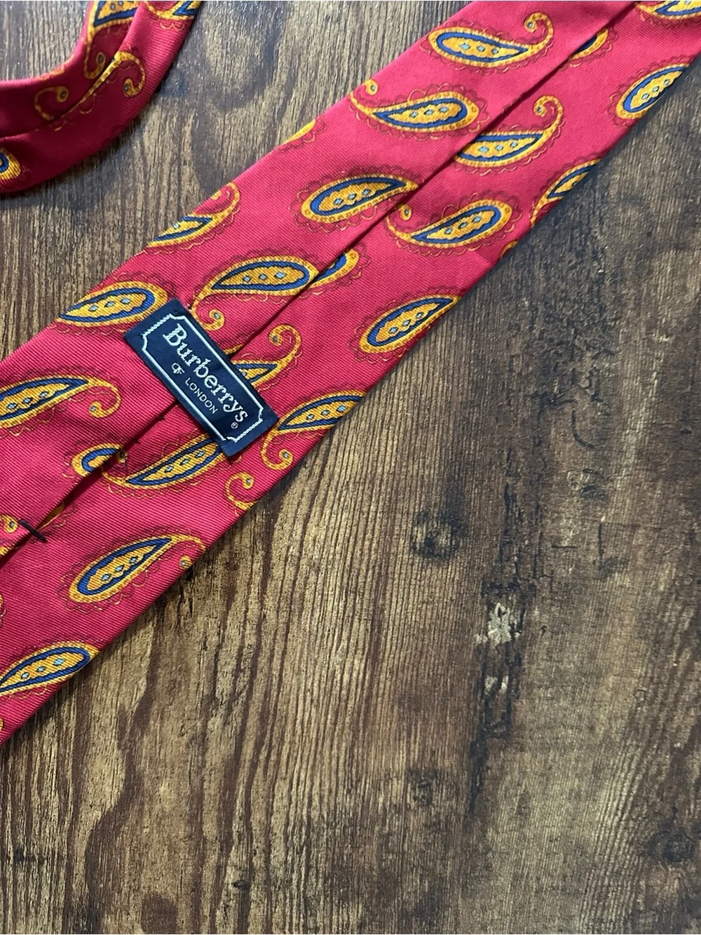 Vintage Burberry Tie Mens Dark Academia Preppy Classic Retro Party Workwear